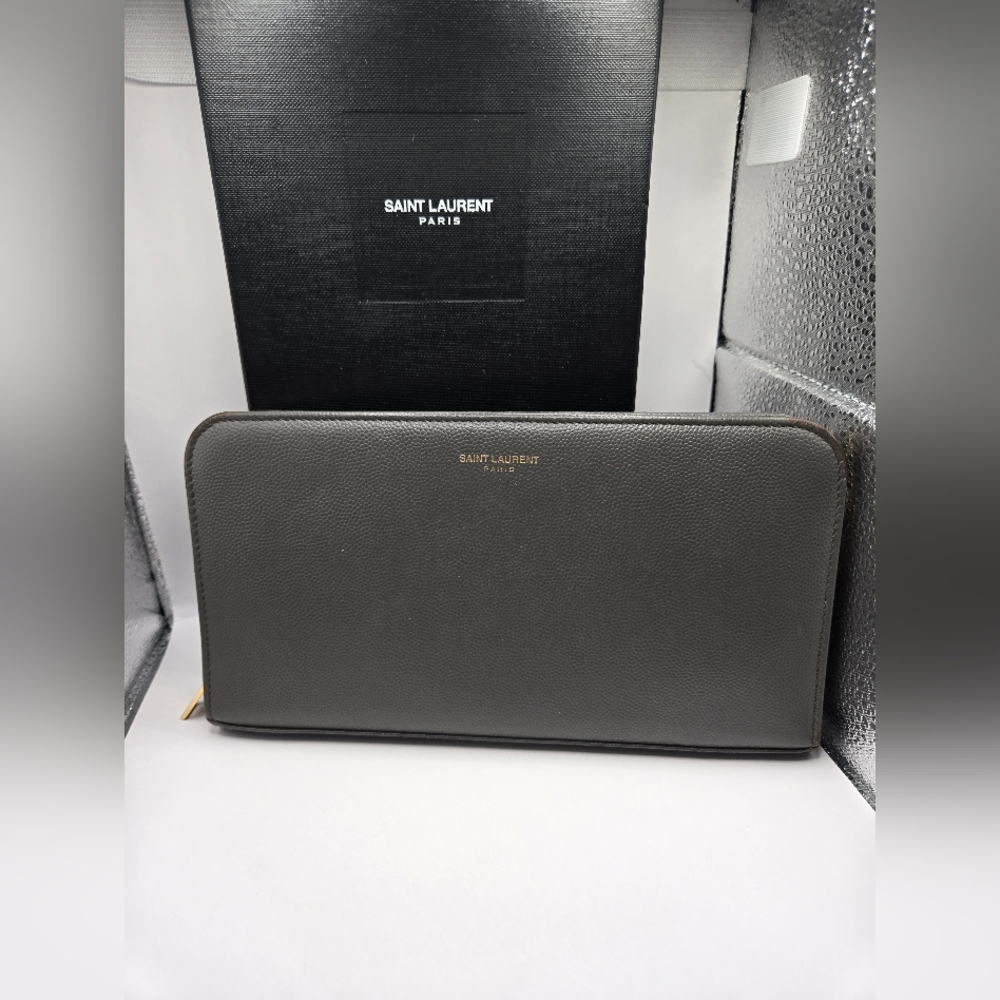 Saint Laurent Gray Wallet